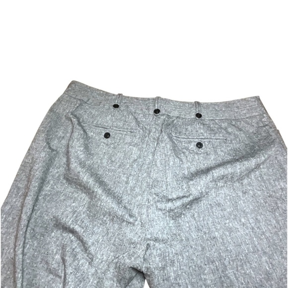 ENCORE Linen Blend Wide Leg Capri Drawstring Waist Front / Back Pockets US Sz 16 - Picture 4 of 10